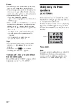 Предварительный просмотр 48 страницы Sony STR DH500 - A/V Receiver Operating Instructions Manual