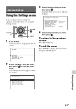 Предварительный просмотр 53 страницы Sony STR-DH540 Operating Instructions Manual