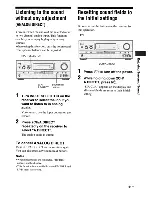 Preview for 61 page of Sony STR-DH700 Operating Instructions Manual