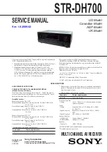 Sony STR-DH700 Service Manual предпросмотр