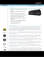 Sony STR-DH700 Specification Sheet preview