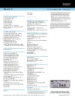 Предварительный просмотр 2 страницы Sony STR-DH710 - 10str Hifi Specification Sheet