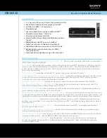 Sony STR-DH720 Specification Sheet preview