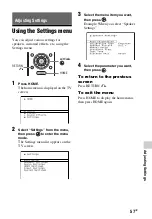 Предварительный просмотр 57 страницы Sony STR-DH740 Operating Instructions Manual