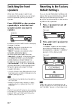 Предварительный просмотр 46 страницы Sony STR-DH790 Operating Instructions Manual