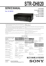 Preview for 1 page of Sony STR-DH820 Service Manual