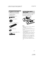 Preview for 9 page of Sony STR-DN1030 Operating Instructions Manual