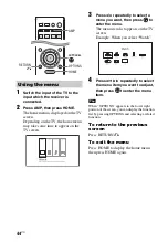 Предварительный просмотр 44 страницы Sony STR-DN1040  Guide Operating Instructions Manual