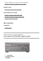 Предварительный просмотр 16 страницы Sony STR-DN1060 Parts And Controls