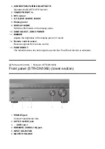 Предварительный просмотр 17 страницы Sony STR-DN1060 Parts And Controls