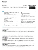 Sony STR-DN840 Specifications preview