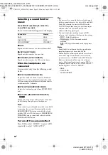 Предварительный просмотр 32 страницы Sony STR-DV10 - Fm Stereo/fm-am Receiver Operating Instructions Manual