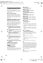 Предварительный просмотр 36 страницы Sony STR-DV10 - Fm Stereo/fm-am Receiver Operating Instructions Manual