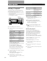 Preview for 10 page of Sony STR-GA7ES Operating Instructions Manual