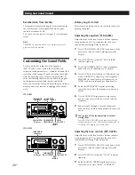 Preview for 20 page of Sony STR-GA7ES Operating Instructions Manual