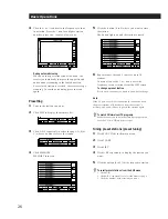 Предварительный просмотр 26 страницы Sony STR-GA9ESG Operating Instructions Manual