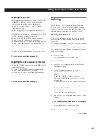 Предварительный просмотр 49 страницы Sony STR-GA9ESG Operating Instructions Manual