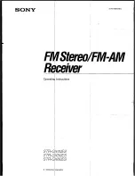 Sony STR-GX40ES Operating Instructions Manual preview