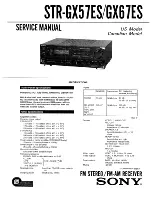 Sony STR-GX57ES Service Manual preview