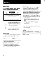 Предварительный просмотр 2 страницы Sony STR-GX800ES - Fm Stereo Fm-am Receiver Operating Instructions Manual