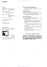 Предварительный просмотр 2 страницы Sony STR-K980 Service Manual