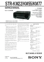 Sony STR-KM-55 Service Manual предпросмотр