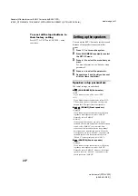 Preview for 24 page of Sony STR-LV500 Operating Instructions Manual