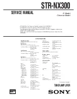 Sony STR-NX300 Service Manual preview