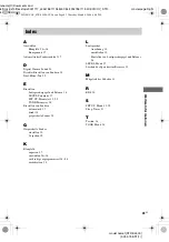 Preview for 167 page of Sony STR-SL500 Operating Instructions Manual