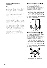 Preview for 16 page of Sony STR-SL7 - Fm Stereo/fm-am Receiver Operating Instructions Manual