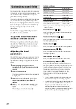 Preview for 22 page of Sony STR-SL7 - Fm Stereo/fm-am Receiver Operating Instructions Manual