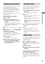 Preview for 25 page of Sony STR-SL7 - Fm Stereo/fm-am Receiver Operating Instructions Manual