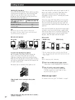 Предварительный просмотр 8 страницы Sony STR-V424 Operating Instructions Manual