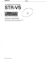 Sony STR-V5 Operating Instructions Manual preview