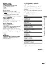 Предварительный просмотр 49 страницы Sony STR-VA333ES Operating Instructions Manual