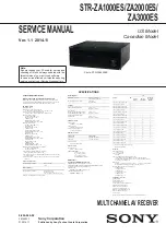 Sony STR-ZA1000ES Service Manual preview