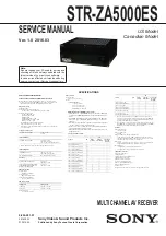 Sony STR-ZA5000ES Service Manual preview