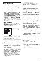 Предварительный просмотр 3 страницы Sony STRDG920 - STR AV Receiver Operating Instructions Manual