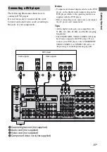 Предварительный просмотр 27 страницы Sony STRDG920 - STR AV Receiver Operating Instructions Manual