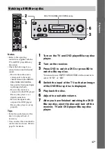 Предварительный просмотр 47 страницы Sony STRDG920 - STR AV Receiver Operating Instructions Manual