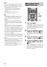 Предварительный просмотр 58 страницы Sony STRDG920 - STR AV Receiver Operating Instructions Manual