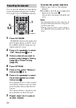 Предварительный просмотр 70 страницы Sony STRDG920 - STR AV Receiver Operating Instructions Manual