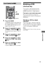 Предварительный просмотр 75 страницы Sony STRDG920 - STR AV Receiver Operating Instructions Manual