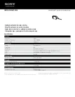 Preview for 1 page of Sony Street Style MDR-G55LP/WG Specifications