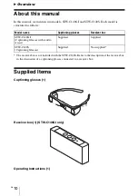 Preview for 10 page of Sony STW-C140GI Operating Instructions Manual