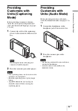 Preview for 19 page of Sony STW-C140GI Operating Instructions Manual