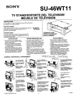 Sony SU-46WT11 Instruction Flyer Instructions preview