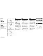 Sony SU-60DX Instructions preview