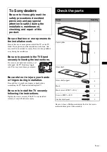 Preview for 5 page of Sony SU-FL61 Instructions Manual