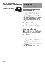 Preview for 54 page of Sony SU-FL61 Instructions Manual